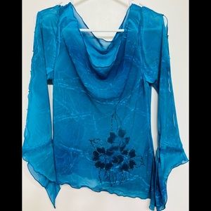 Modern Teal Colour Top